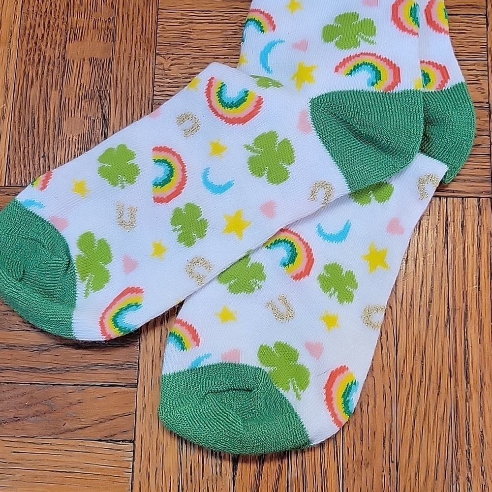 Claire's Rainbow and Shamrock Socks - Picture 6 of 7